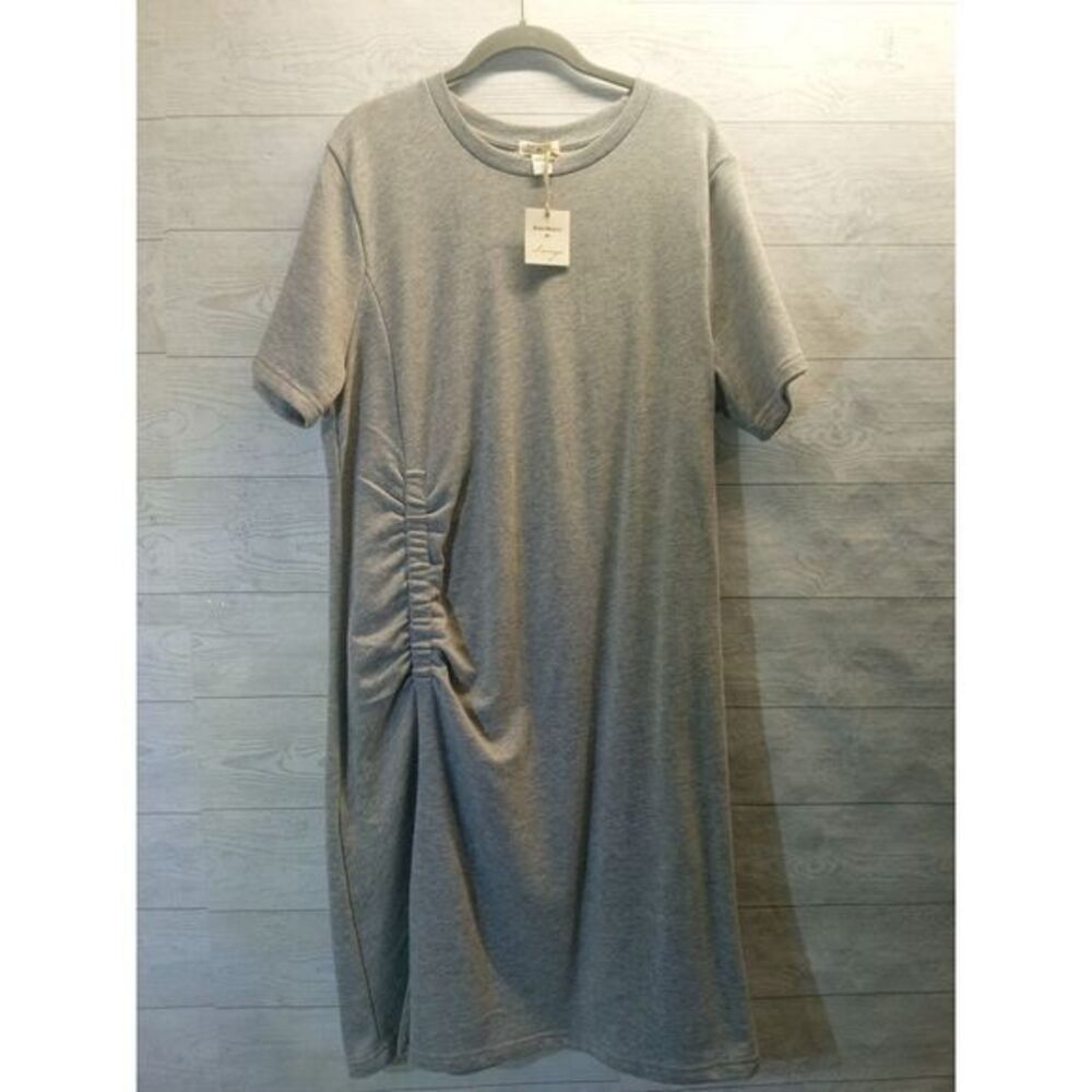 World Market Lounge Night Gown gray w/scrunch side detail one size‎